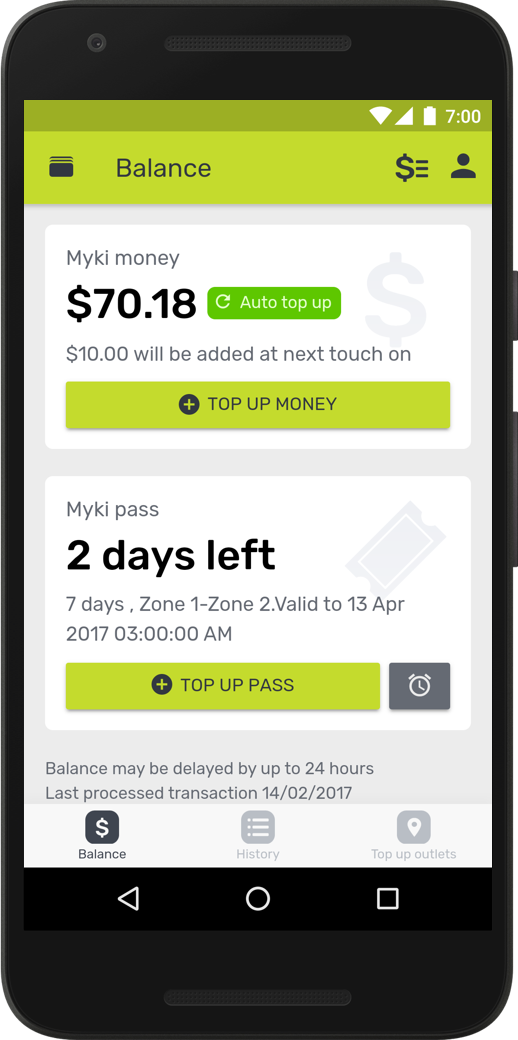 Mypal Unofficial Myki App